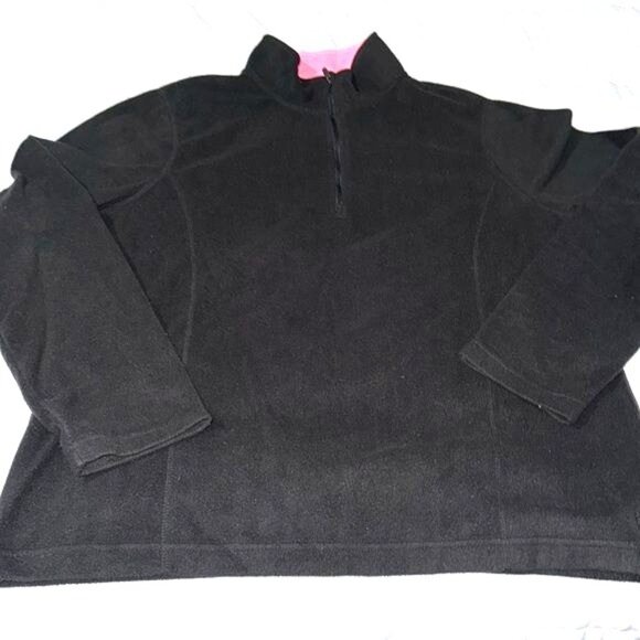 Danskin Now Womens Black Fleece Pullover Size XL/XG - Picture 2 of 9